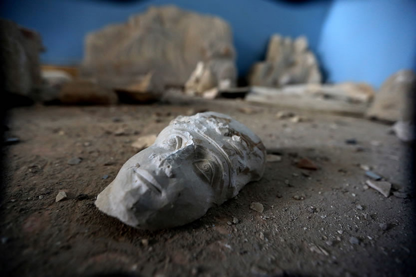 Gesicht einer Statue
Quelle: AFP/Joseph Eid AFP/Joseph Eid