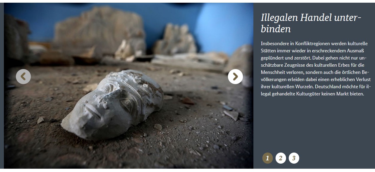 Screenshot der Bildergalerie im Hauptteil der Startseite Screenshot der Bildergalerie im Hauptteil der Startseite