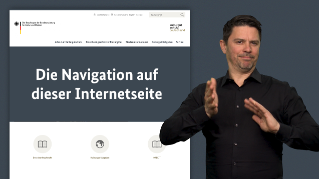 Mann gestikuliert in Gerbärdensprache Mann gestikuliert in Gerbärdensprache